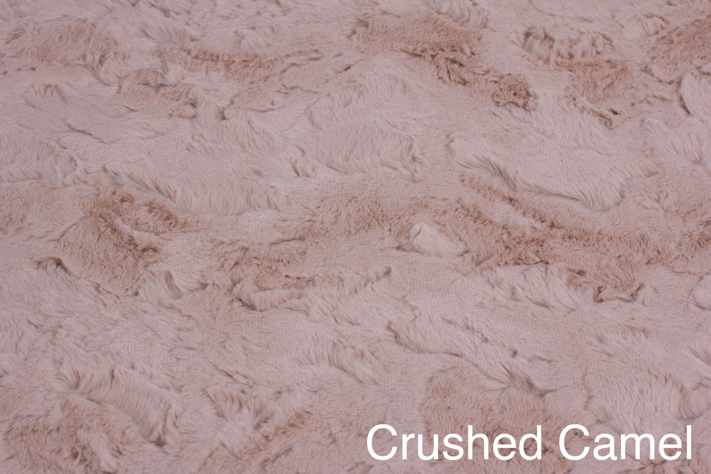 Crushed Camel / Flat Minky Chocolate