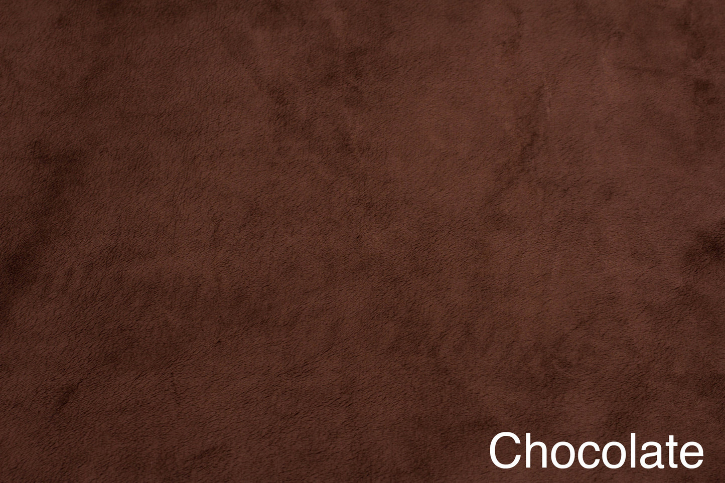 Crushed Camel / Flat Minky Chocolate