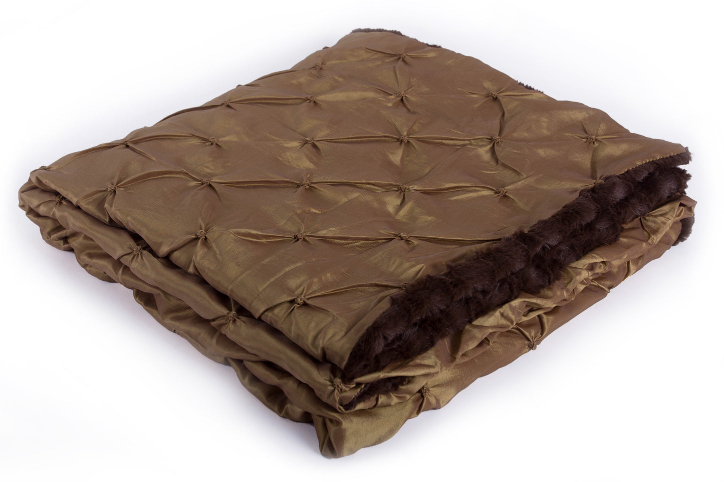 Taffeta Gold & Cuddle Stripe Chocolate