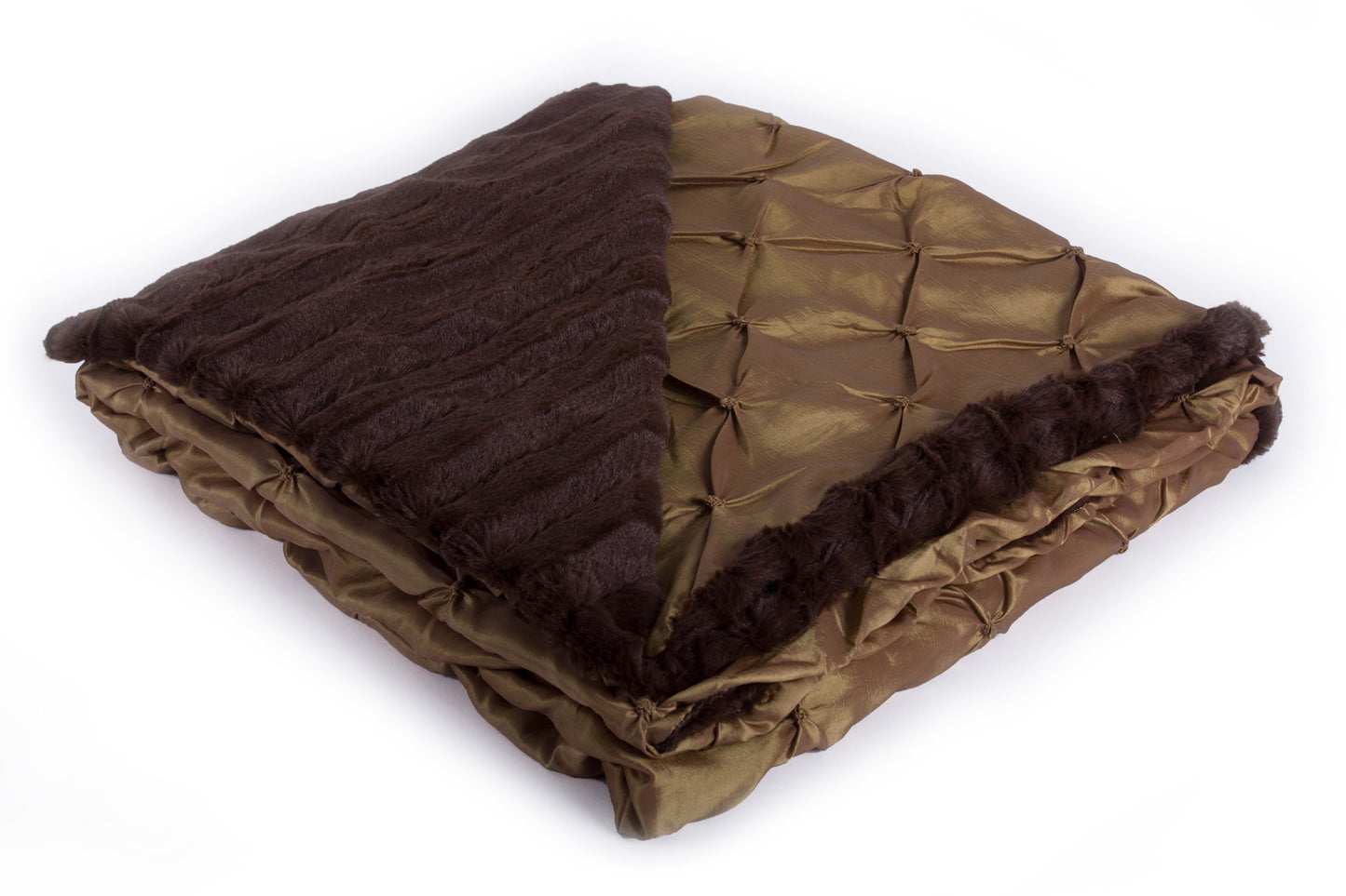 Taffeta Gold & Cuddle Stripe Chocolate