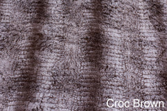 Croc Brown & Flat Minky Chocolate