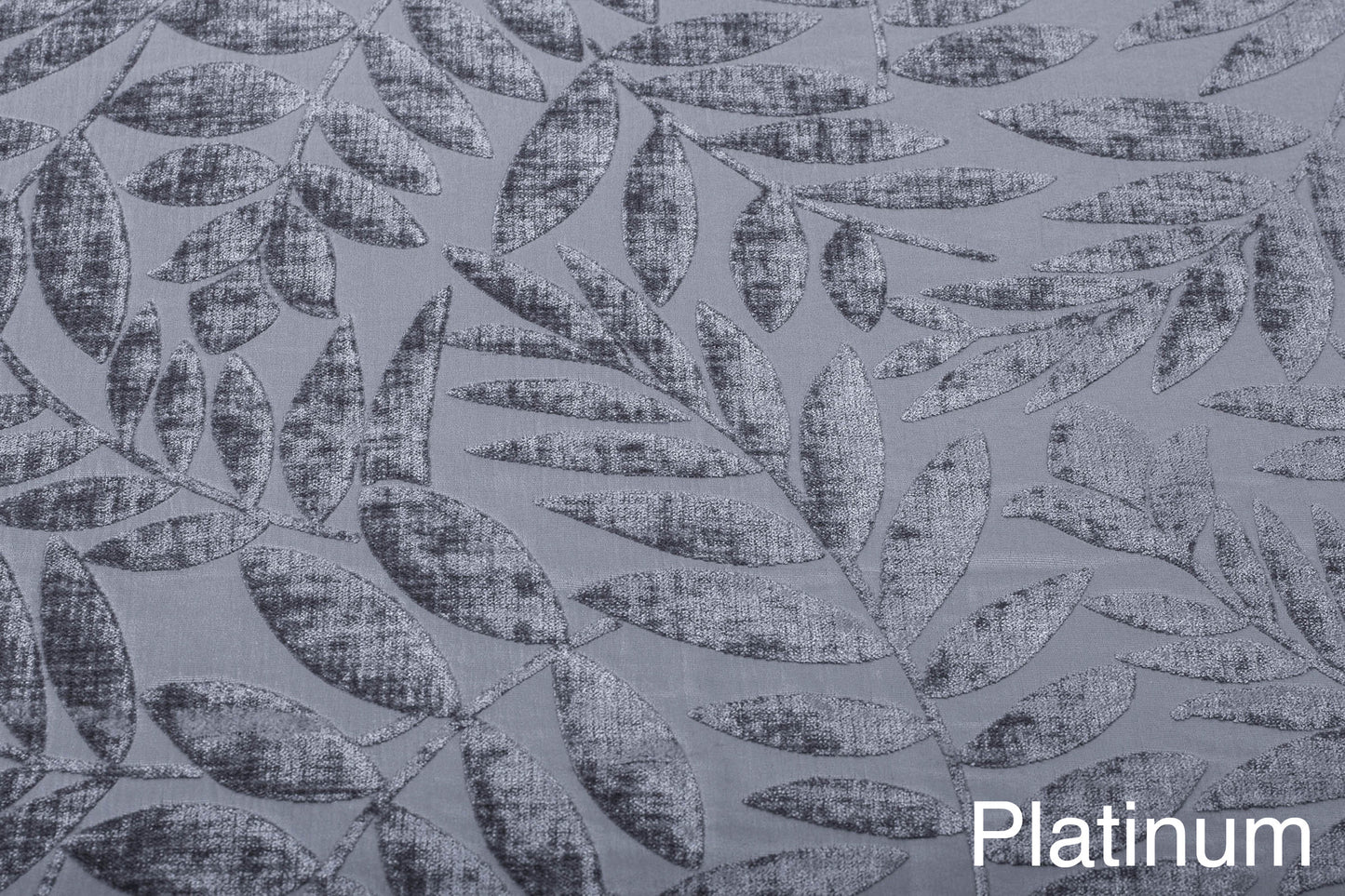 Leaf Pattern Platinum & Cuddle Stripe Grey